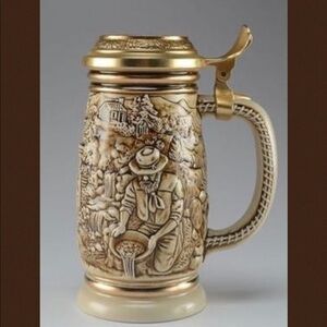 Avon “The Gold Rush” Stein Handcrafted In Brazil For Avon In 1987 #26843